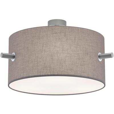 LED Plafondlamp Rond - E27 Fitting - Mat Nikkel Aluminium