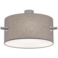 LED Plafondlamp Rond - E27 Fitting - Mat Nikkel Aluminium - thumbnail