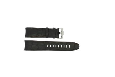 Horlogeband Jacques Lemans 1-1690A Leder Zwart 24mm Horlogeband Jacques Lemans 1-1690A Leder Zwart 24mm