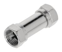 Valueline VLSP41941M Antenne Adapter F-male - F-male Zilver - thumbnail