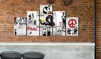 Schilderij - Street Crimes: Banksy Art - thumbnail