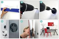 Sigel SI-GL404 Glasmagneetbord Artverum LED Light 480x480x15 Leisteen - thumbnail