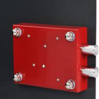 VidaXL Kluisdoos met slot donkergrijs 35 x 25 x 25 cm staal - thumbnail