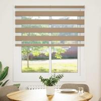 Zebra Blind 120x150 cm stofbreedte 115,9 cm polyester zandbruin - thumbnail