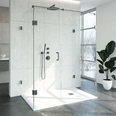 Douchecabine Compleet Just Creating Profielloos XL 100x160 cm Gunmetal Sanitop