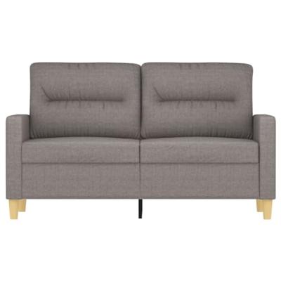 Tweezitsbank 120 cm stof taupe