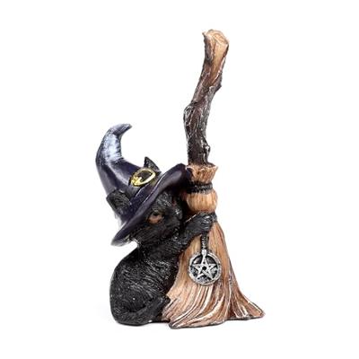 Heksen Zwarte Kat met bezem