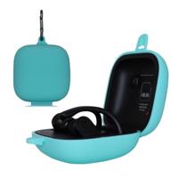 Effen kleur silicone draadloze Bluetooth oortelefoon beschermende case voor beats Power beats Pro (mint groen) - thumbnail
