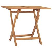 Tuintafel inklapbaar 90x60x75 cm massief teakhout - thumbnail