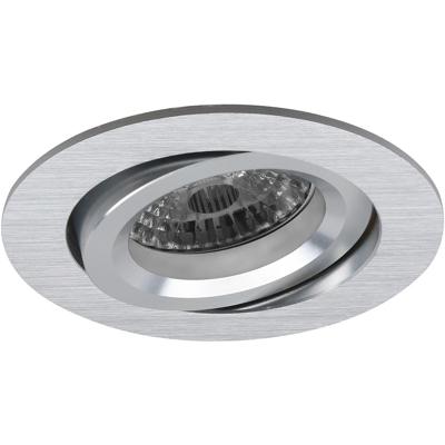 Kantelbare Aluminium Inbouwspot GU10 Zilver Ø82mm