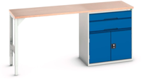 Bott Verso Werkbank | 2 Lades | 2 Deuren | Breedte Lade 800mm | Multiplex | RAL 5010 - 16921955.11 - thumbnail