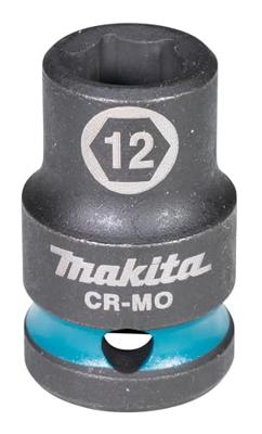 Makita E-16081 Impact Black Krachtdop 1/2" kort | 12 mm