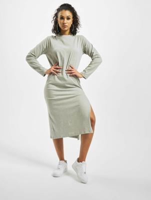 Missguided / jurk Basic Longsleeve T-Shirt Midi in grijs Missguided / jurk Basic Longsleeve T-Shirt Midi in grijs