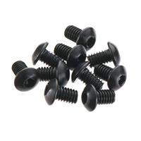 M2.6x4mm Hex Socket Button Head (Black) (10pcs) (AX31194) - thumbnail