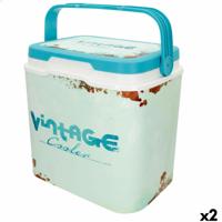 Draagbare harde koelbox Aktive 24 L 37 x 35 x 27 cm Blauw (2 Stuks) - thumbnail
