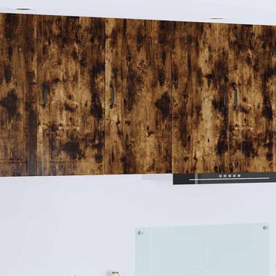 Keukenkast met plank Gerookt eiken 40 x 31 x 80 cm Bewerkt hout