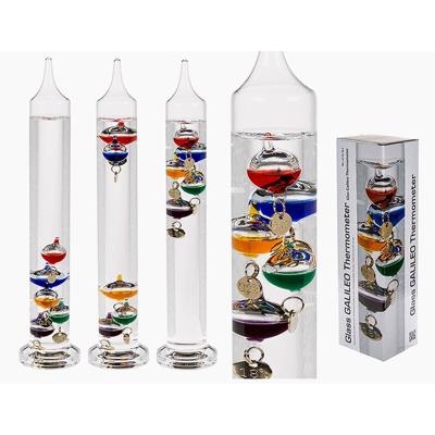 Glazen Galileo Thermometer - 28 cm - Stijlvolle Temperatuurmeter