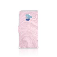 Samsung Galaxy A6 2018 Bookcase Marble Pink - Origineel Cadeau Vriendin - thumbnail