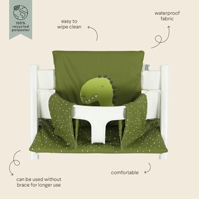 Waterdicht kussen TRIXIE voor Tripp Trapp kinderstoel STOKKE groen