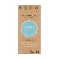Ginger Organic Tampon super met applicator 12 Stuks - thumbnail
