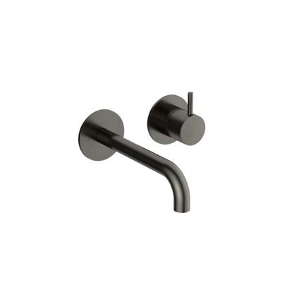 Hotbath Inbouw Wastafelkraan Cobber 18 cm Gebogen Uitloop 1-Hendel Verouderd Ijzer