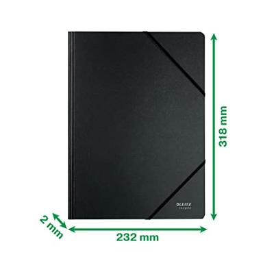 Leitz Recycle elastomap zonder kleppen, uit karton, ft A4, zwart