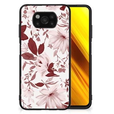 Kleurrijke Telefoonhoesje Xiaomi Poco X3 | X3 Pro Watercolor Flowers Kleurrijke Telefoonhoesje Xiaomi Poco X3 | X3 Pro Watercolor Flowers