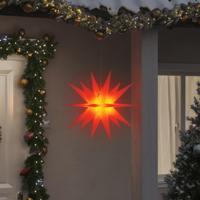 VidaXL Kerstlamp met led inklapbaar 57 cm rood - thumbnail