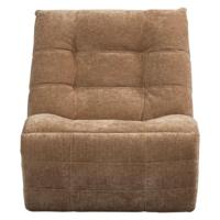 Relaxfauteuil Humla Lichtbruin ribstof - thumbnail