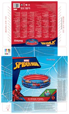 Opblaasbaar Kinderzwembad Bestway Spiderman 122 x 30 cm