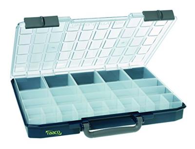 raaco CarryLite 55 5x10-25/2 Assortimentskoffer (l x b x h) 330 x 415 x 57 mm Aantal vakken: 25 Vaste onderverdeling Inhoud 1 stuk(s)