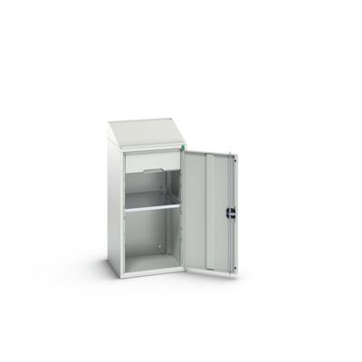 Bott Verso Systeemkast | 525x550x1130mm | 2 Legborden | 1 Deur | 1 Lade | RAL 7035 - 16926370.16