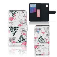 Alcatel 1B (2020) | Telefoonhoesje | Met pasjeshouder | Flamingo Triangle - thumbnail