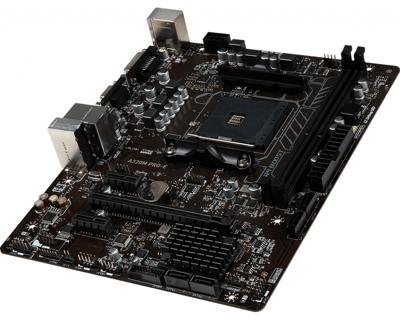 A320M PRO-E - Moederbord - micro ATX - Socket AM4 - AMD A320 - USB 3.1 Gen 1 - Gigabit LAN