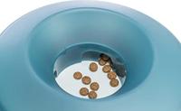 Trixie slowfeeding rocking bowl kunststof / tpr grijs / blauw - thumbnail