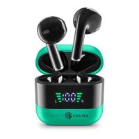 Music Sound, Spark TWS Hoofdtelefoon, Bluetooth, draadloos, led-display, 30 uur afspelen, automatische koppeling, touch-bediening op de oordopjes, groen - thumbnail