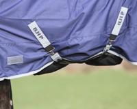 QHP Turnout buikflap zwart maat:l - thumbnail