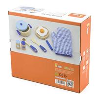 VIGA houten pannenset, kleuren kan variëren , 6 onderdelen/ 1 doos - thumbnail