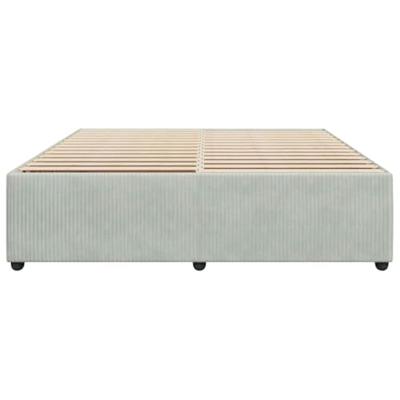 Bedframe zonder matras 180x200 cm fluweel lichtgrijs