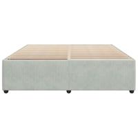 Bedframe zonder matras 180x200 cm fluweel lichtgrijs - thumbnail