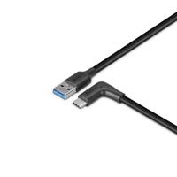 Lindy 0,5 m USB 3.2 Type-A naar rechtshoekige USB-C-kabel, 10 Gbps - thumbnail