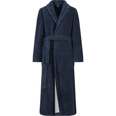 Cawö Cawo Dames Home Badjas met Sjaalkraag Uni 806 36/38 sea