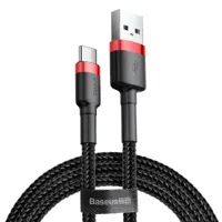Baseus Cafule USB-kabel 2 m USB A USB C Zwart, Rood - thumbnail