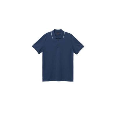 Mango Man regular fit polo blauw