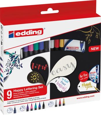 Brushpen edding 1340 happy lettering assorti