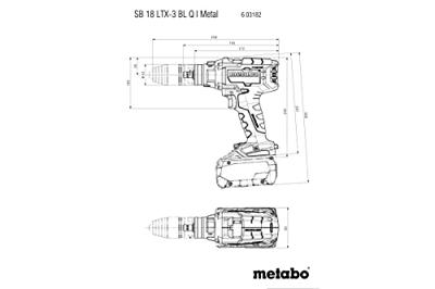 Metabo SB 18 LTX-3 BL Q Accu-Klopboormachine | 18 V | 130 Nm | Excl. accu&apos;s en lader | In metaBOX145 L 603182840