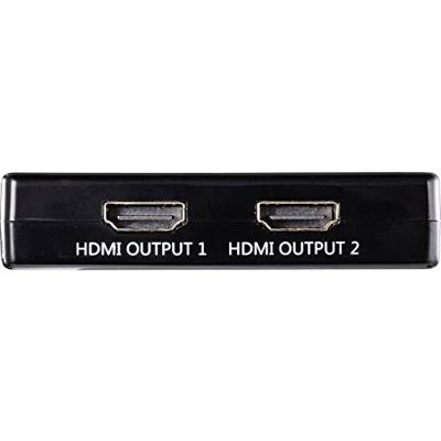 SpeaKa Professional SP-9443508 1 + 2 poorten HDMI-splitter Zwart SpeaKa Professional SP-9443508 1 + 2 poorten HDMI-splitter Zwart