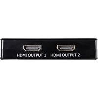 SpeaKa Professional SP-9443508 1 + 2 poorten HDMI-splitter Zwart - thumbnail