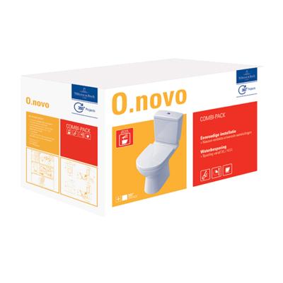 Villeroy & Boch O.novo combipack - met zitting - PK ceramic+ wit 5661t3r1 Villeroy & Boch O.novo combipack - met zitting - PK ceramic+ wit 5661t3r1