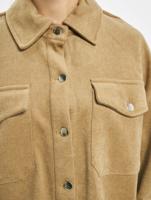 Urban Classics / overhemd Ladies Classic in bruin - thumbnail